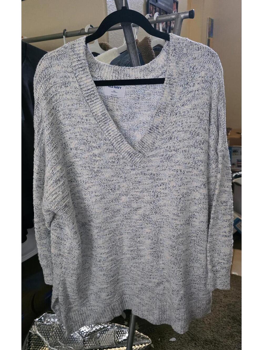Plus Size V Neck Sweater